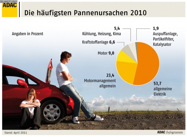 Die hufigsten Pannenursachen 2010