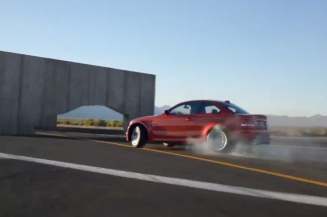 BMW-1er-M-Coupe-Slalom-Drifting