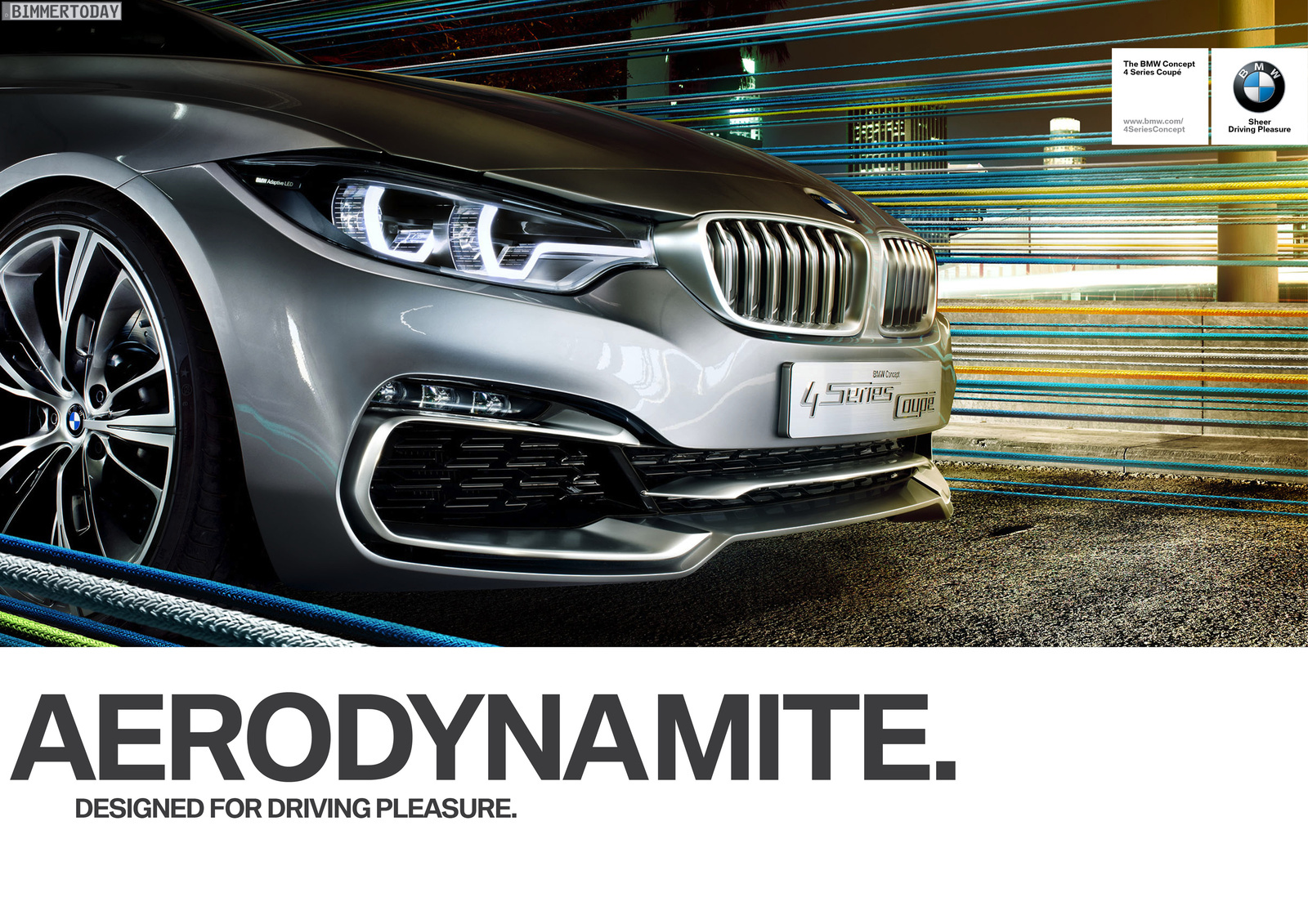 Neue BMWWerbekampagne Aerodynamite. Designed for Driving Pleasure