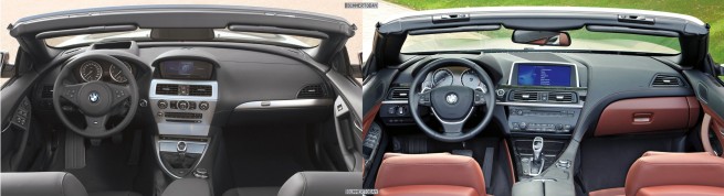 BMW-6er-Cabrio-E64-F12-Vergleich-Interieur BMW-6er-Cabrio-E64-F12-Vergleich-Interieur