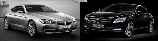 BMW-6er-Coupé-F13-Mercedes-CL-Bildvergleich-Front-2 BMW-6er-Coupé-F13-Mercedes-CL-Bildvergleich-Front-2