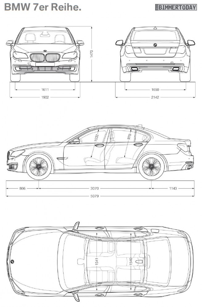 BMW-7er-Facelift-2012-F01-LCI-Abmessungen
