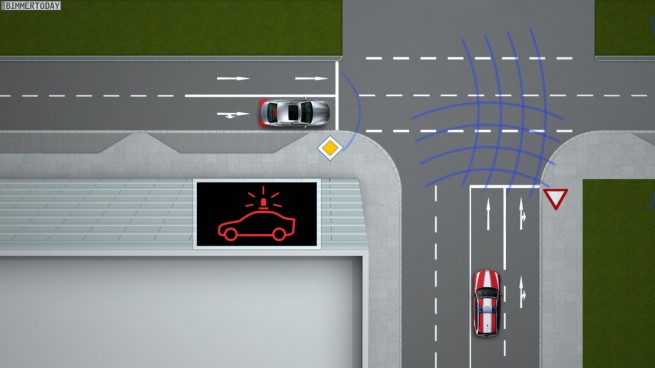 BMW-Connected-Drive-Car-to-X-Kommunikation-Einsatzfahrzeug-Warnung
