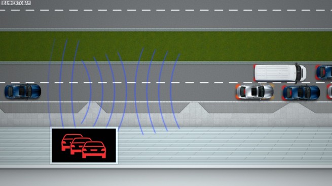 BMW-Connected-Drive-Car-to-X-Kommunikation-Gefahrenwarnung-Stau