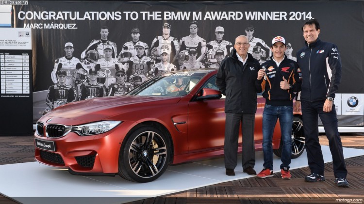 BMW M Award 2014: MotoGP-Champion Marquez gewinnt M4 BMW M Award 2014: MotoGP-Champion Marquez gewinnt M4