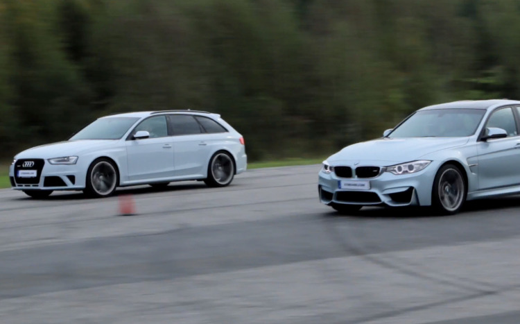 Sprint-Duell im Video: BMW M3 F80 gegen Audi RS 4 2014 Sprint-Duell im Video: BMW M3 F80 gegen Audi RS 4 2014