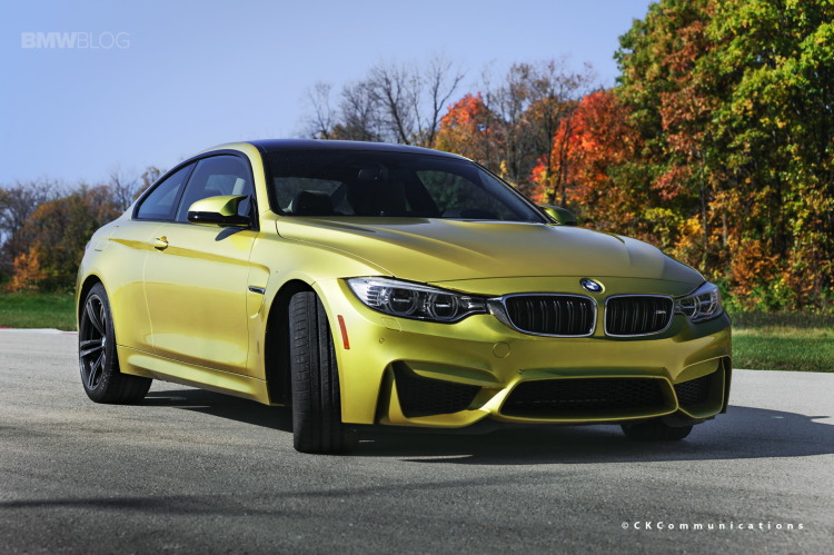 BMW M4 Coupé Wallpaper: Austin Yellow im Indian Summer BMW M4 Coupé Wallpaper: Austin Yellow im Indian Summer