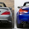 BMW-M6-Cabrio-F12-Mercedes-SL-63-AMG-2012-Bild-Vergleich-Heck
