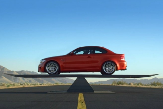 BMW-Werbung-Gewichtsverteilung-1er-M-Coupé