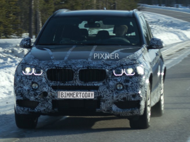 BMW-X5-F15-Scheinwerfer-LED-Tagfahr-Licht-Ringe-Erlkoenig