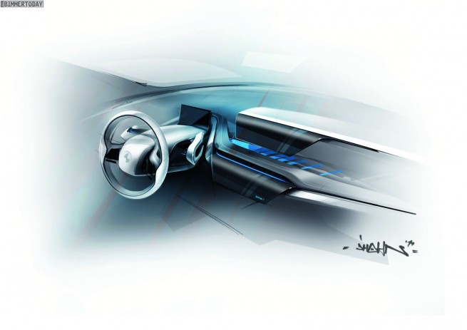 BMW i3 Concept, Interior Design sketch (07/2011)