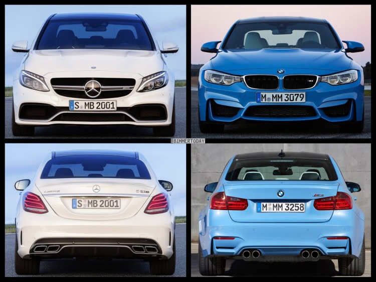 Bild-Vergleich: Mercedes-AMG C63 S trifft mit 510 PS auf BMW M3 F80 Bild-Vergleich: Mercedes-AMG C63 S trifft mit 510 PS auf BMW M3 F80