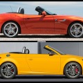 Bild-Vergleich: Audi TT Roadster 2015 vs. BMW Z4 Roadster E89 Bild-Vergleich: Audi TT Roadster 2015 vs. BMW Z4 Roadster E89
