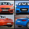 Bild-Vergleich: Audi TT Roadster 2015 vs. BMW Z4 Roadster E89 Bild-Vergleich: Audi TT Roadster 2015 vs. BMW Z4 Roadster E89