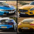 Bild-Vergleich: Mercedes GT vs. BMW i8 im Sportwagen-Duell