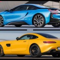 Bild-Vergleich: Mercedes GT vs. BMW i8 im Sportwagen-Duell