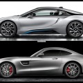 Bild-Vergleich: Mercedes GT vs. BMW i8 im Sportwagen-Duell