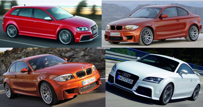 Bildvergleich-Audi-RS3-BMW-1er-M-Audi-TT-RS-Front Bildvergleich-Audi-RS3-BMW-1er-M-Audi-TT-RS-Front