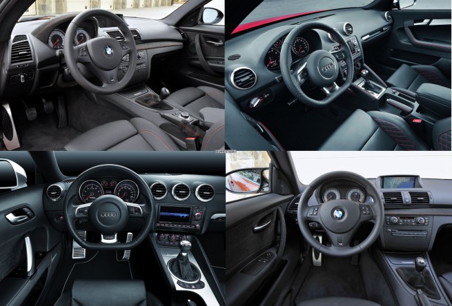 Bildvergleich-Audi-RS3-BMW-1er-M-Audi-TT-RS-Innenraum Bildvergleich-Audi-RS3-BMW-1er-M-Audi-TT-RS-Innenraum