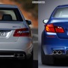 Bildvergleich-BMW-M5-F10-Mercedes-E63-AMG-Heck