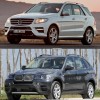 Bildvergleich-Mercedes-M-Klasse-BMW-X5-Front2