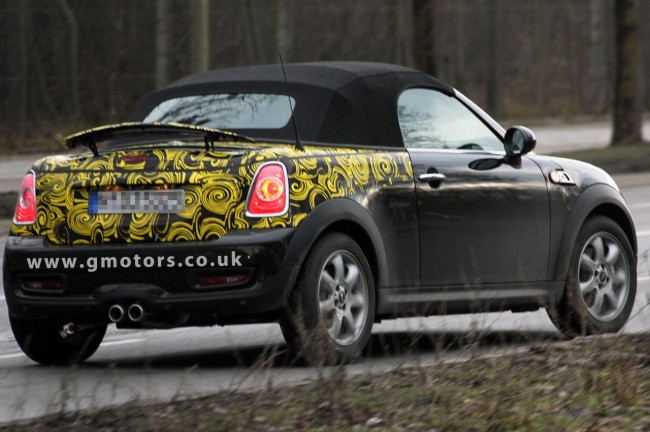 MINIRoadsterR58SpyshotHeckspoiler MINIRoadsterR58SpyshotHeckspoiler