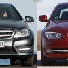 Mercedes-C-Klasse-Coupé-BMW-3er-Coupé-Bildvergleich-Front