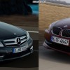 Mercedes-C-Klasse-Coupé-BMW-3er-Coupé-Bildvergleich-Front1