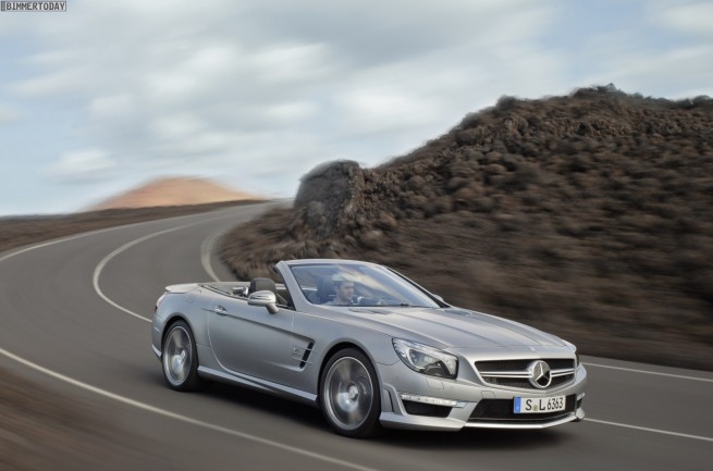 SL 63 AMG, Kristallsilber, Leder Schwarz (R 231) 2011