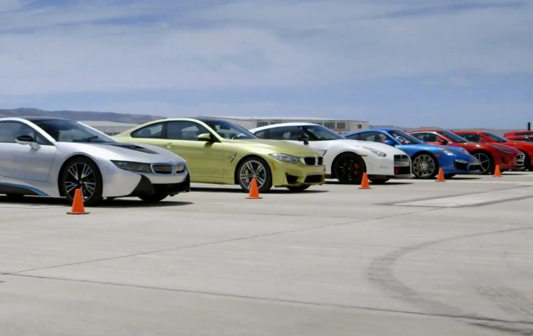 World's Greatest Dragrace 2014: BMW M4 und i8 gegen 911 & Co.