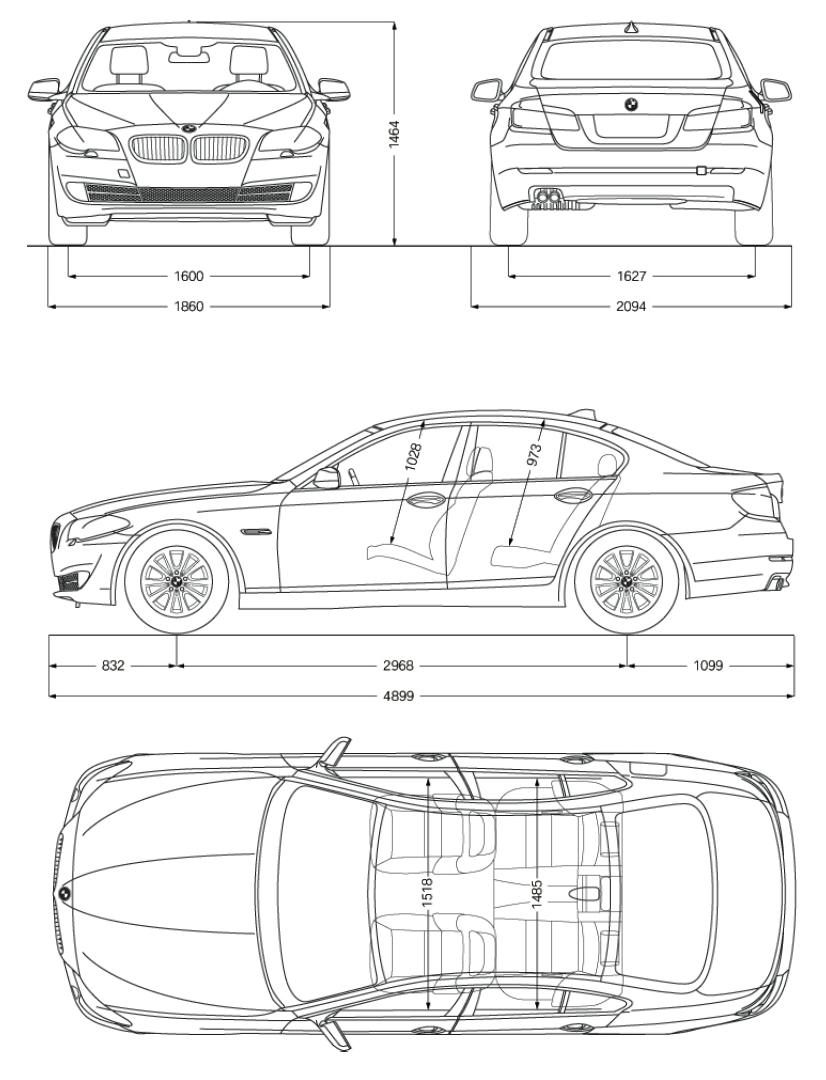 Abmessungen bmw 5er e39 #3