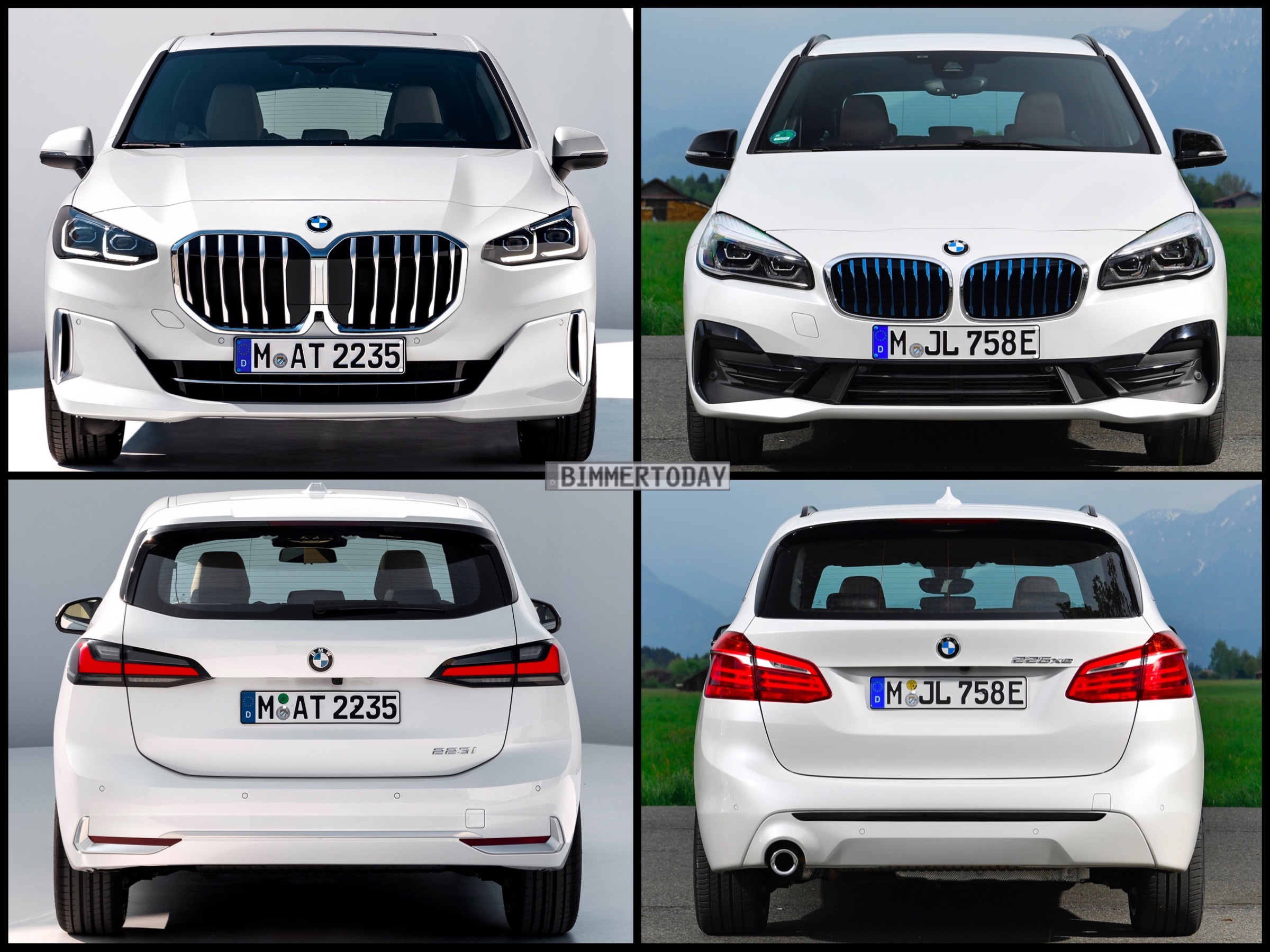 Bild-Vergleich: BMW 2er Active Tourer U06 trifft Vorgänger F45